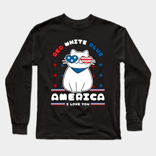 4th Jul Red White Blue Long Sleeve T-Shirt